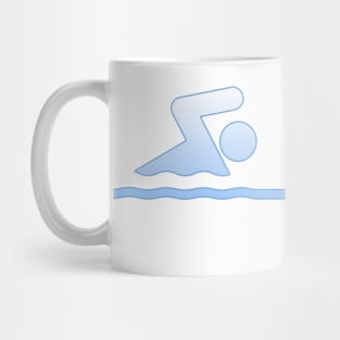 Swimmer Heart Beat Mug